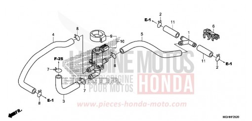 VALVE COMMANDE INJECTION D'AIR VFR1200XDH de 2017